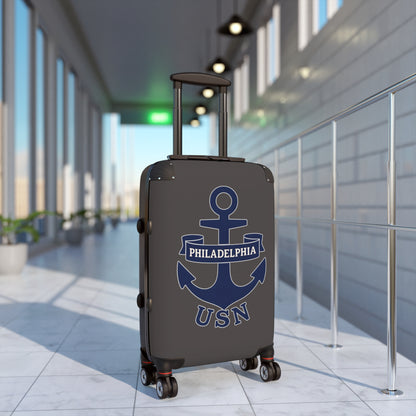 "USN Anchor", Suitcase (Wolf Grey)