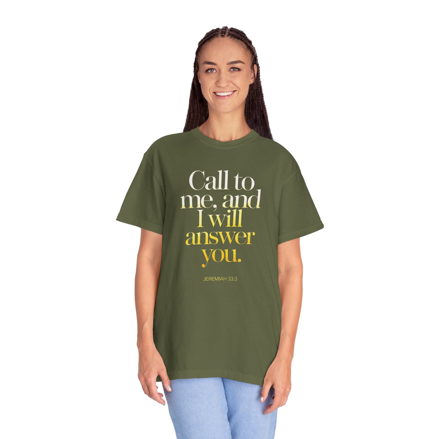 "Call to Me - Jeremiah 33:3" #02, Unisex T-shirt