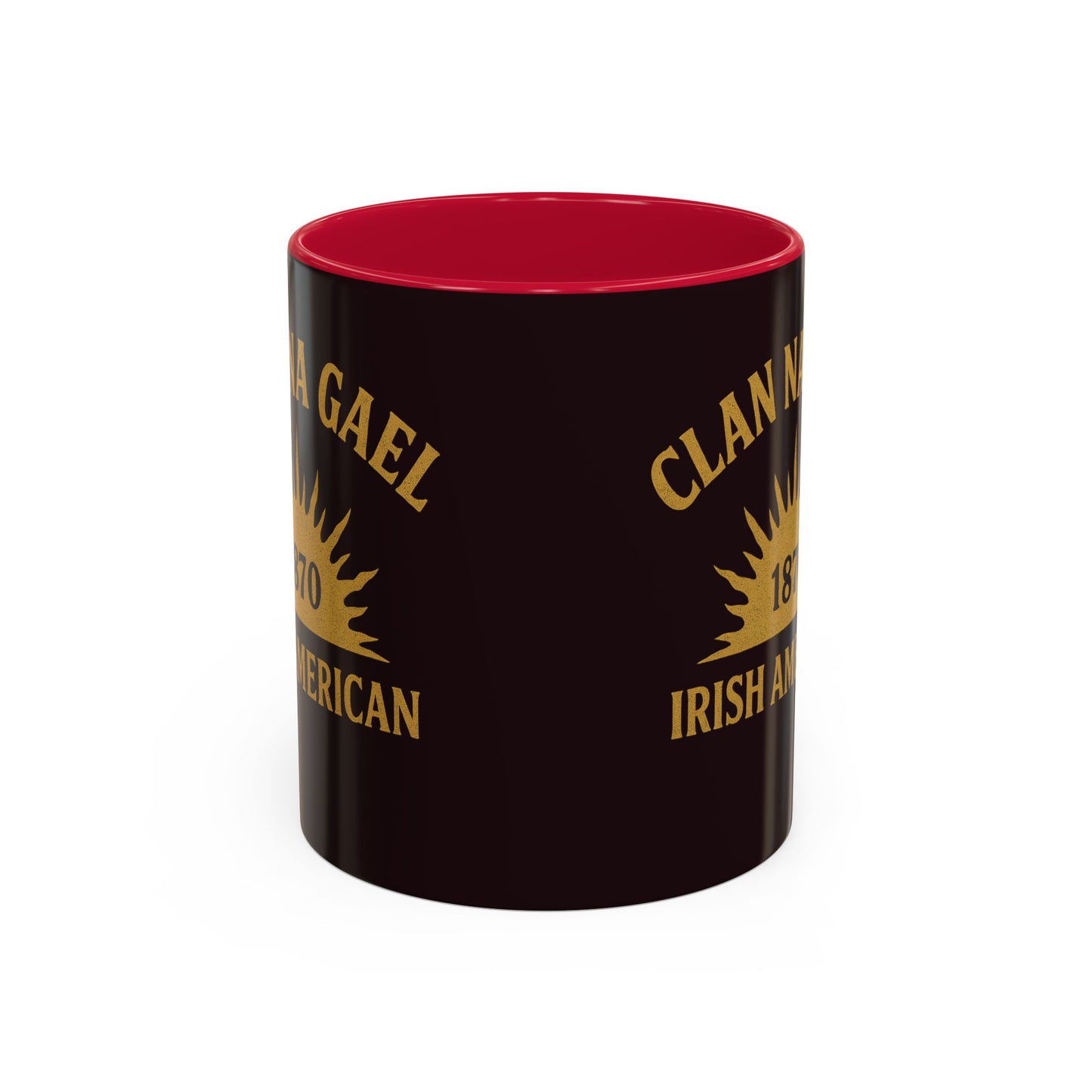 "Clan na Gael - Irish American", Colorful Mugs (11oz, 15oz) (Seal Brown)