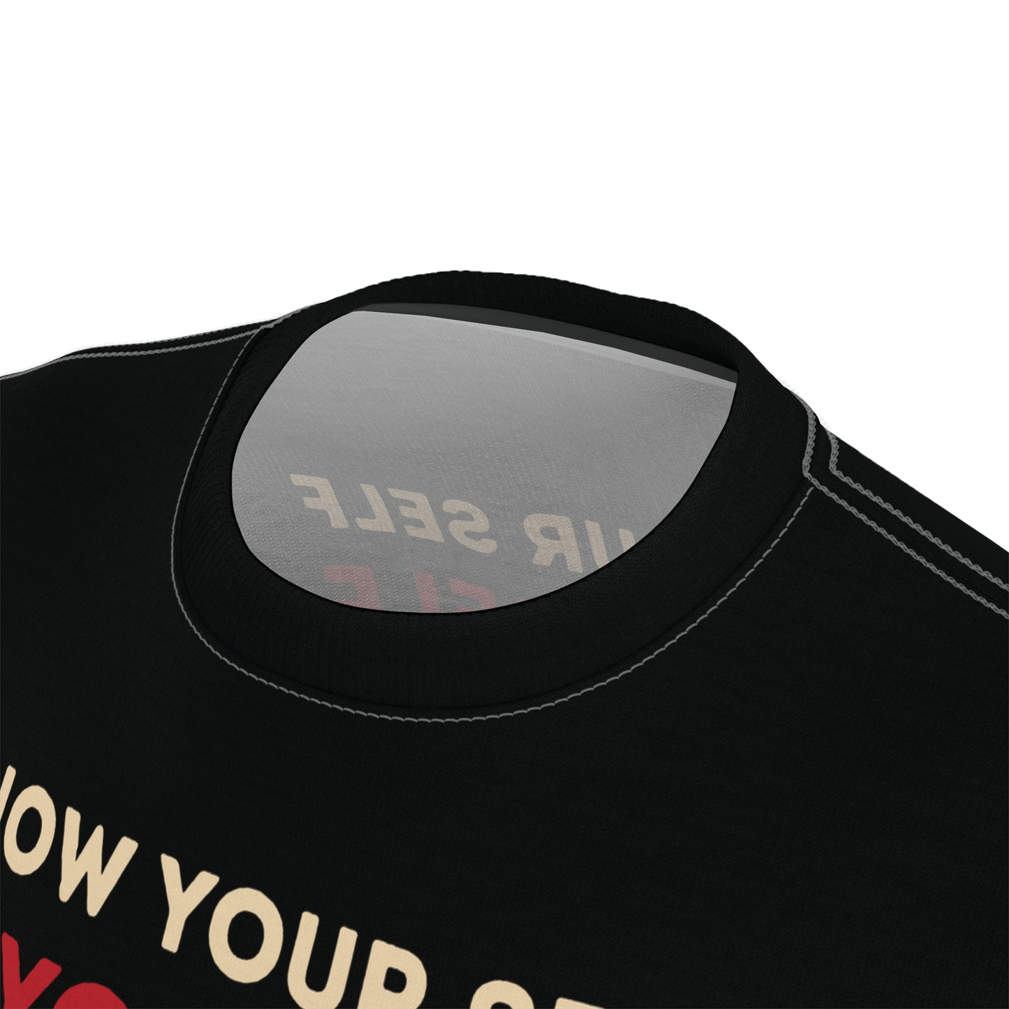 "Know Your Self", Unisex T-shirt (Obsidian Black)