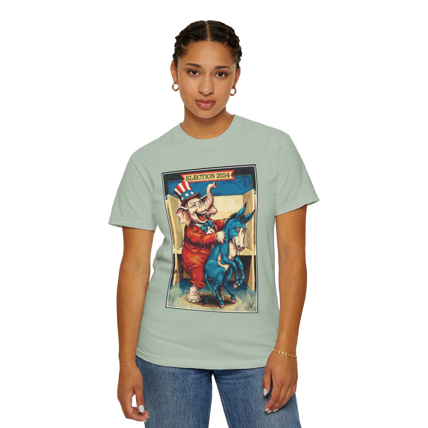 "MAGA Spanked the Donkeys 2024", Unisex T-shirt (Light Colors)