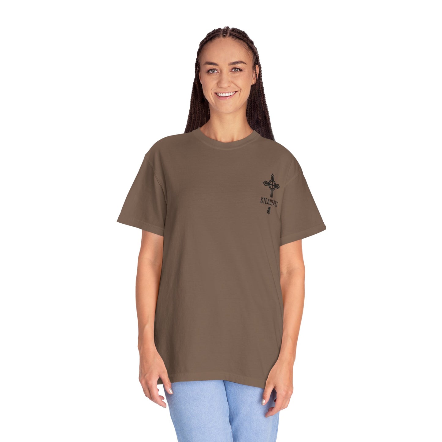 "Steadfast Cross in Black", Unisex T-shirt