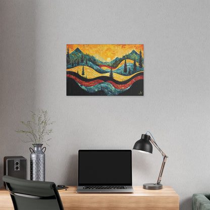 "Vintage Vista", Stretched Classic Canvas Fine Art Print