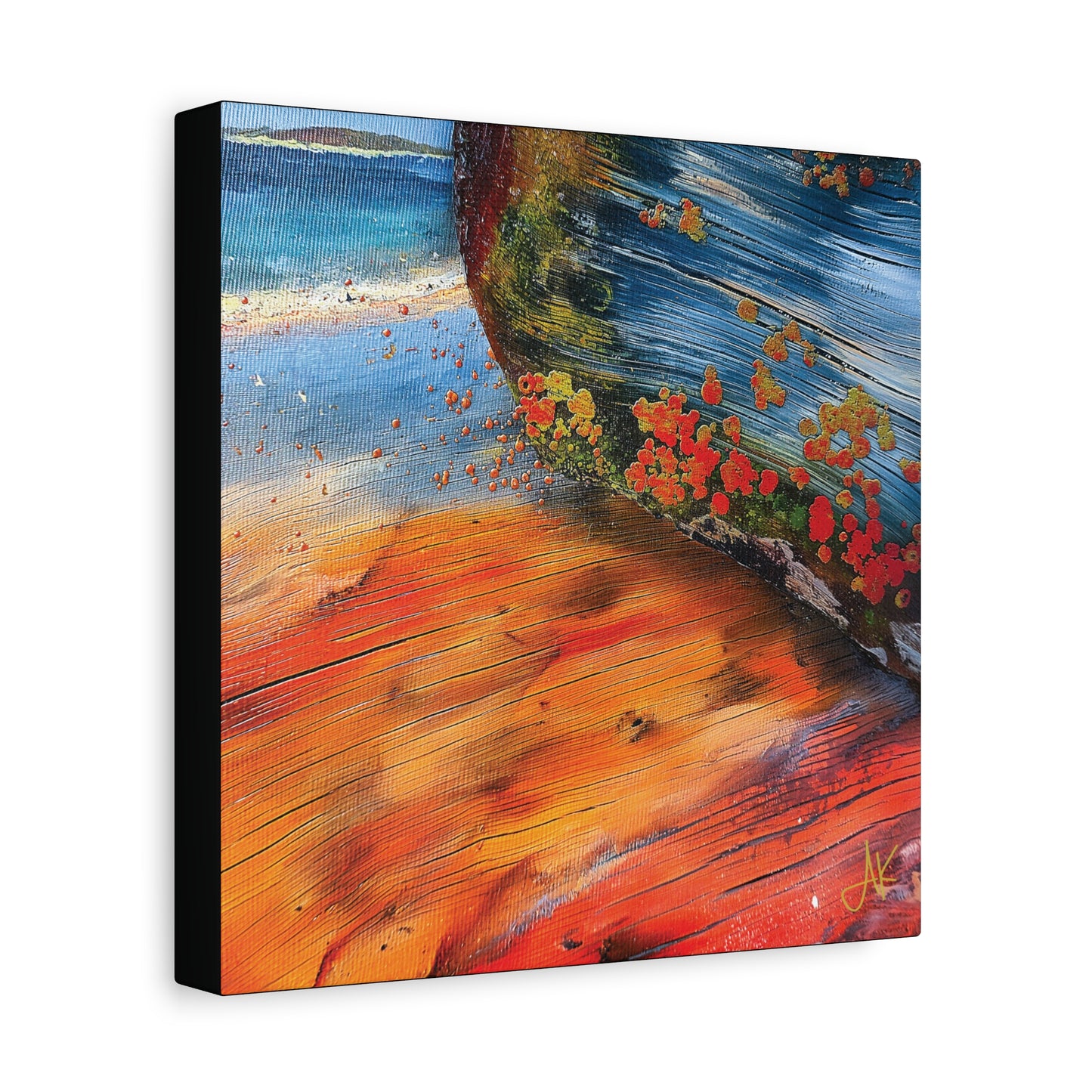 "Landfall Ember – Memories of Ancestral Strakes", Fine Art Matte Canvas, Stretched, 1.25"
