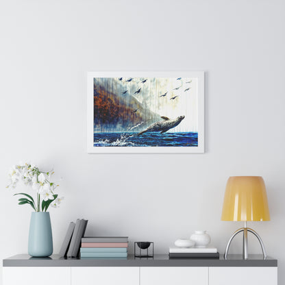 "Flying Free", Framed Paper Poster
