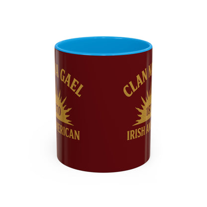 "Clan na Gael - Irish American", Colorful Mugs (11oz, 15oz) (Palladius Red)