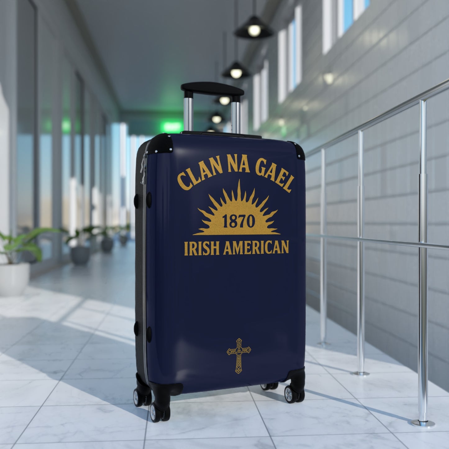 "Clan na Gael - Irish American", Suitcase (Mariana Blue)
