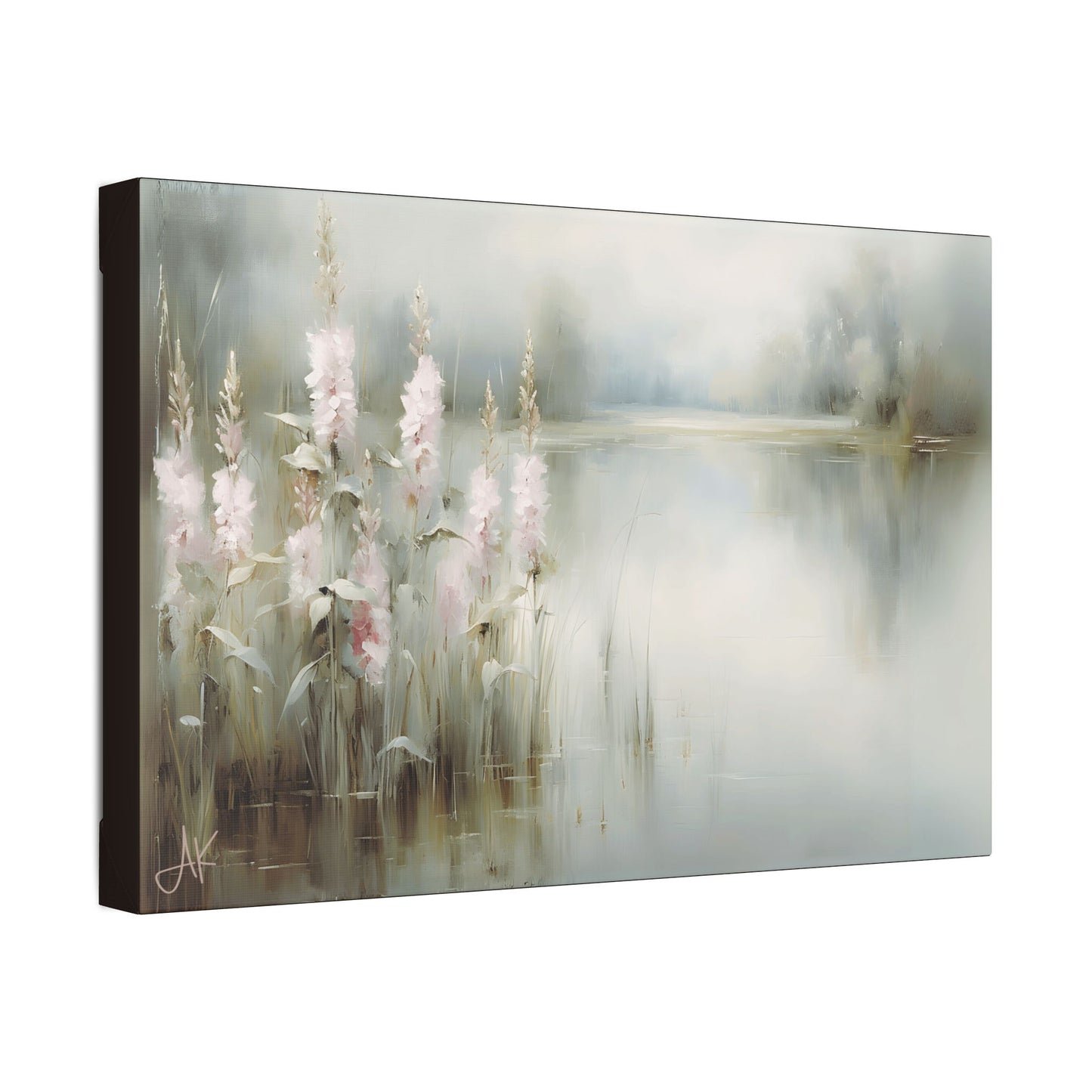 "Pink Rushes", Fine Art Classic Stretched Canvas