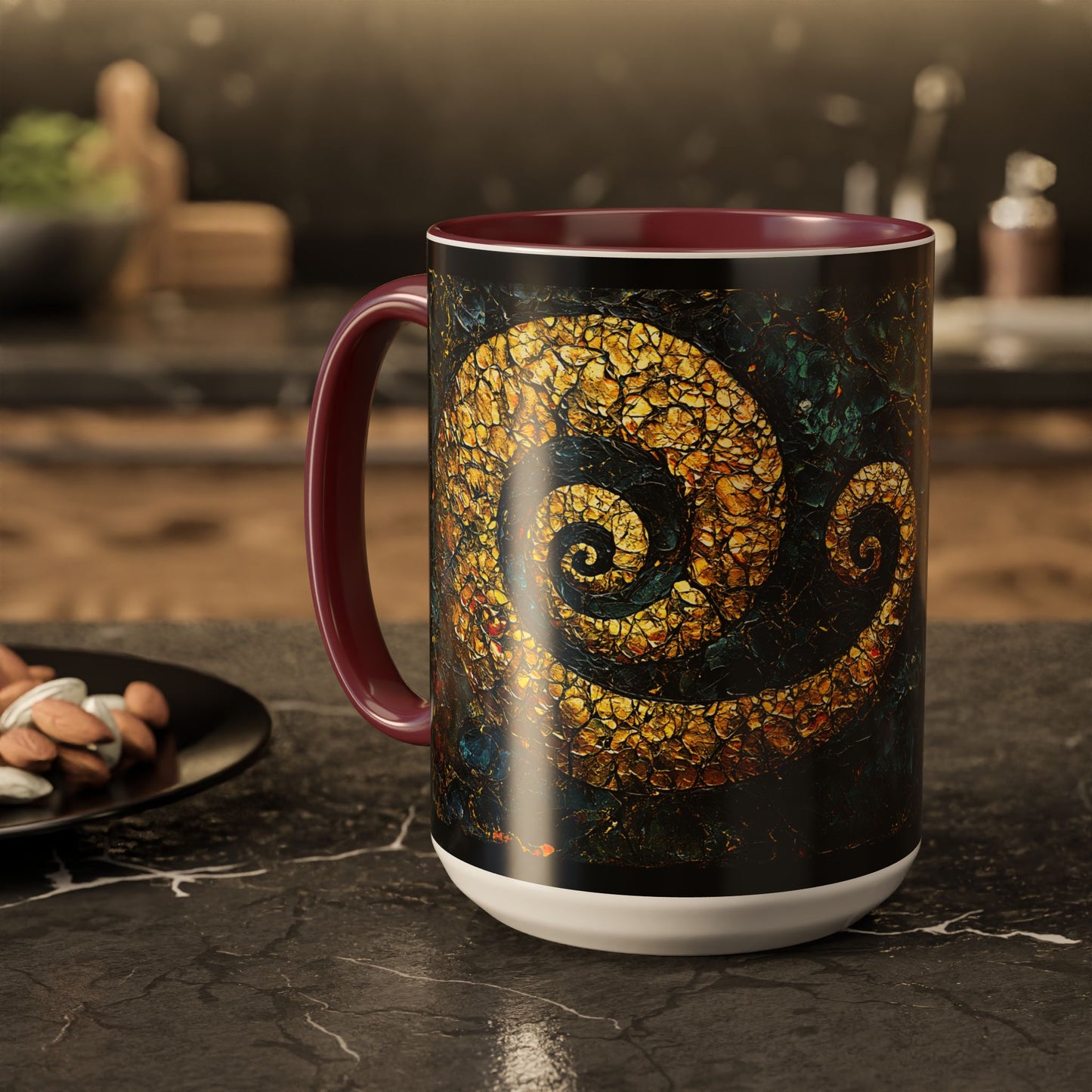 "From Stone to Savior's Light", Colorful Mugs (11oz, 15oz)
