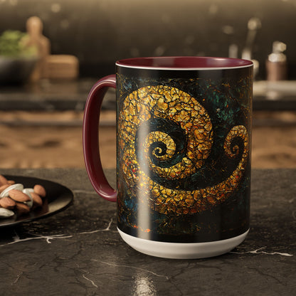 "From Stone to Savior's Light", Colorful Mugs (11oz, 15oz)
