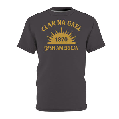 "Clan na Gael - Irish American", Unisex T-shirt (Gallowglass Grey)