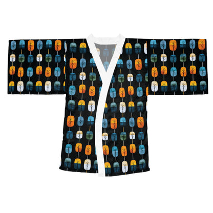 "Skyroot Grove", Long Sleeve Kimono Robe