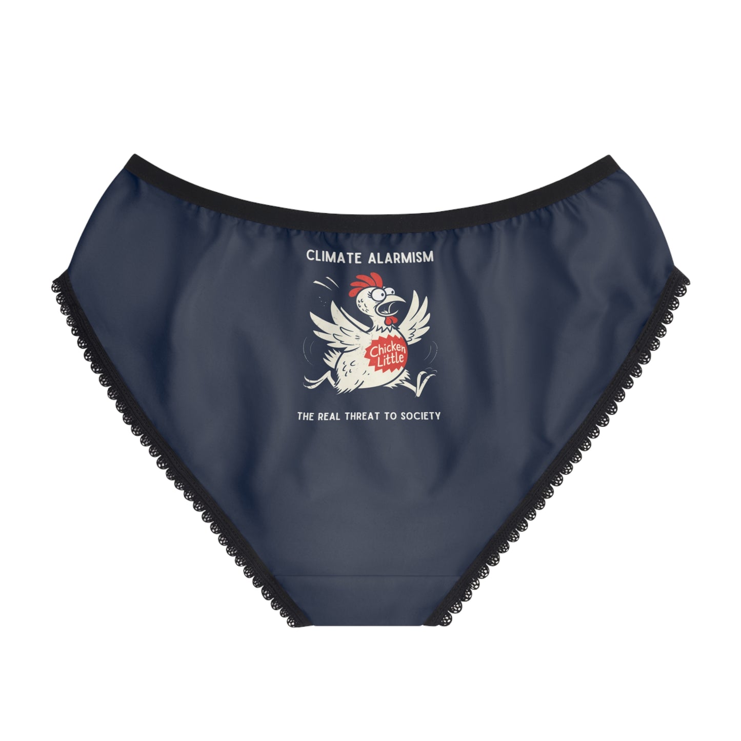 "Climate Alarmism - The Real Threat to Society" #22, Women's Briefs (Night Sky Blue)