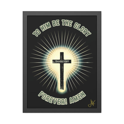 "Romans 11:36", Framed Paper Poster