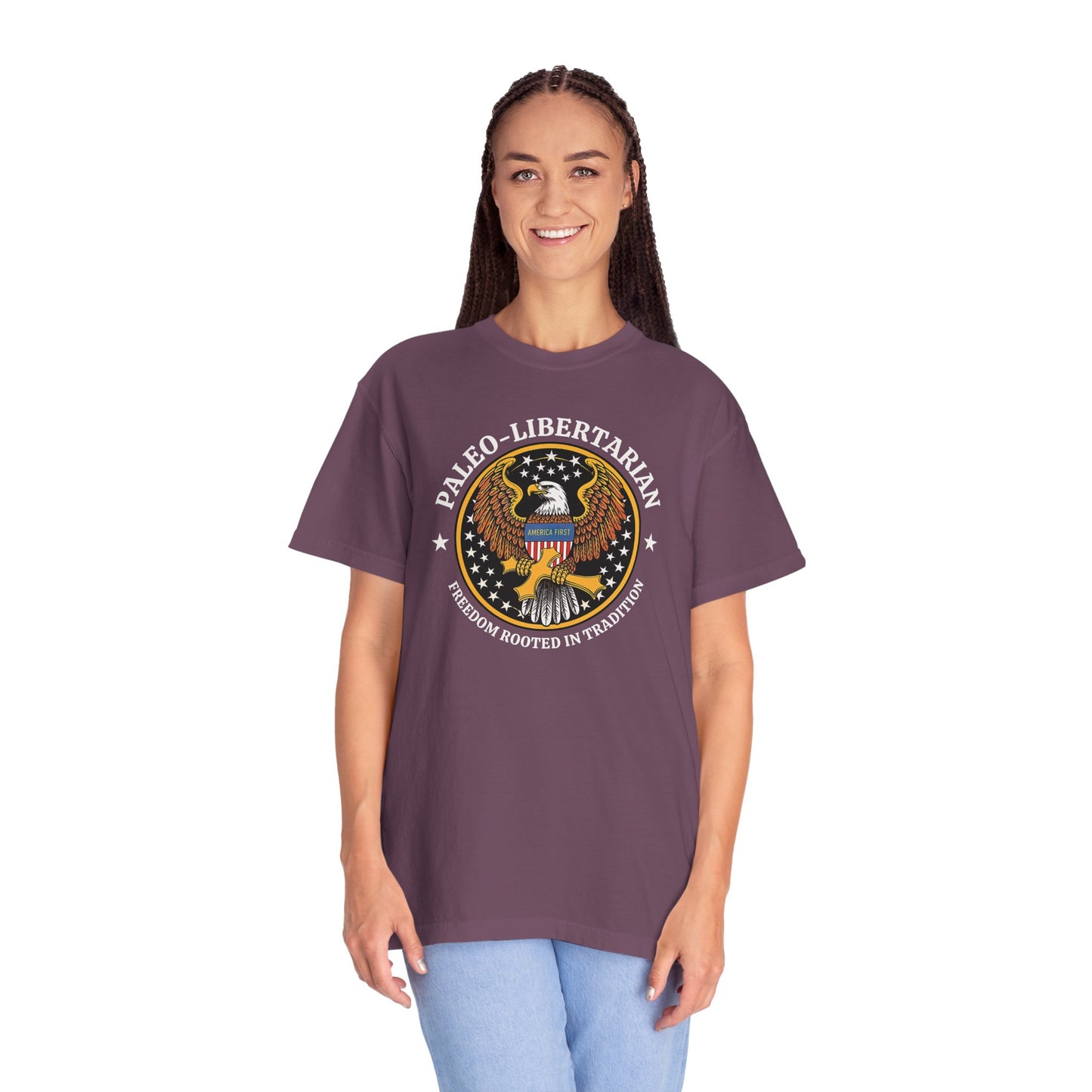 "Paleo-Libertarian" #01, Unisex T-shirt (Dark Colors)