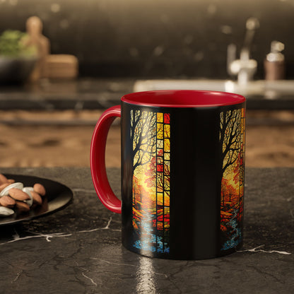 "Realization at 5", Colorful Mugs (11oz, 15oz)