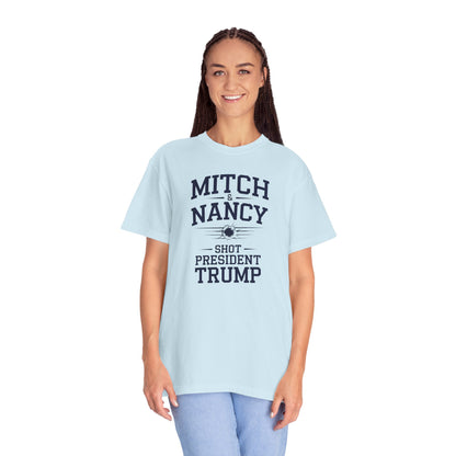 "Mitch & Nancy Shot President Trump", Unisex T-shirt