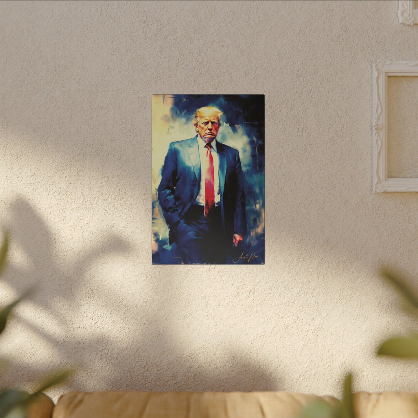 "Trump Portrait No. 6", Stretched Matte Canvas Fine Art Print