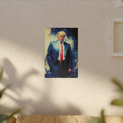 "Trump Portrait No. 6", Stretched Matte Canvas Fine Art Print