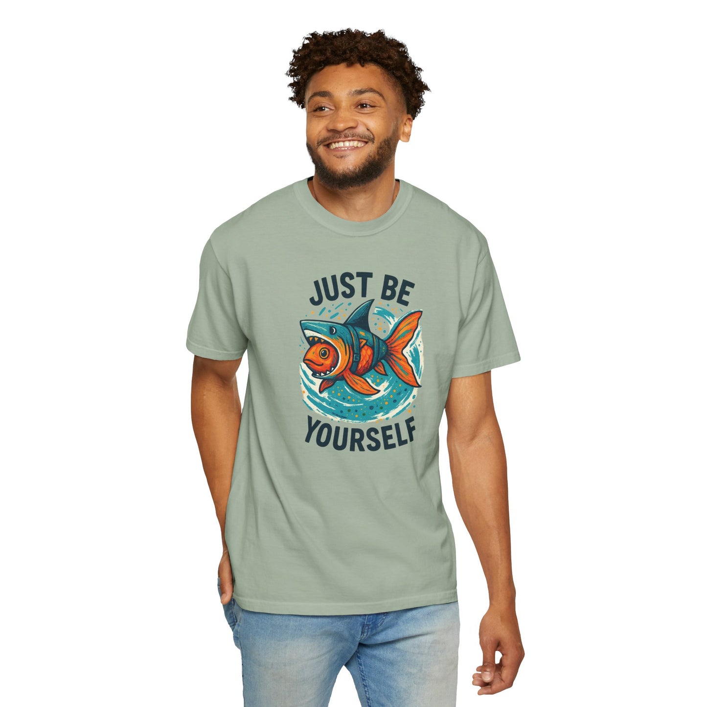 "Just Be Yourself", Unisex T-shirt (White and light colors)