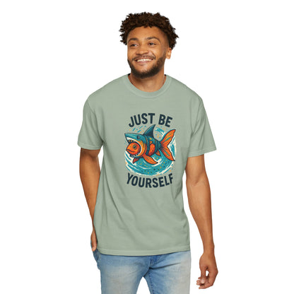 "Just Be Yourself", Unisex T-shirt (White and light colors)