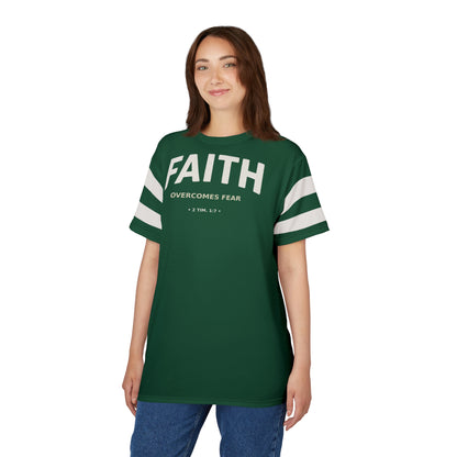 "Faith Overcomes Fear", Unisex Tee (Evergreen)