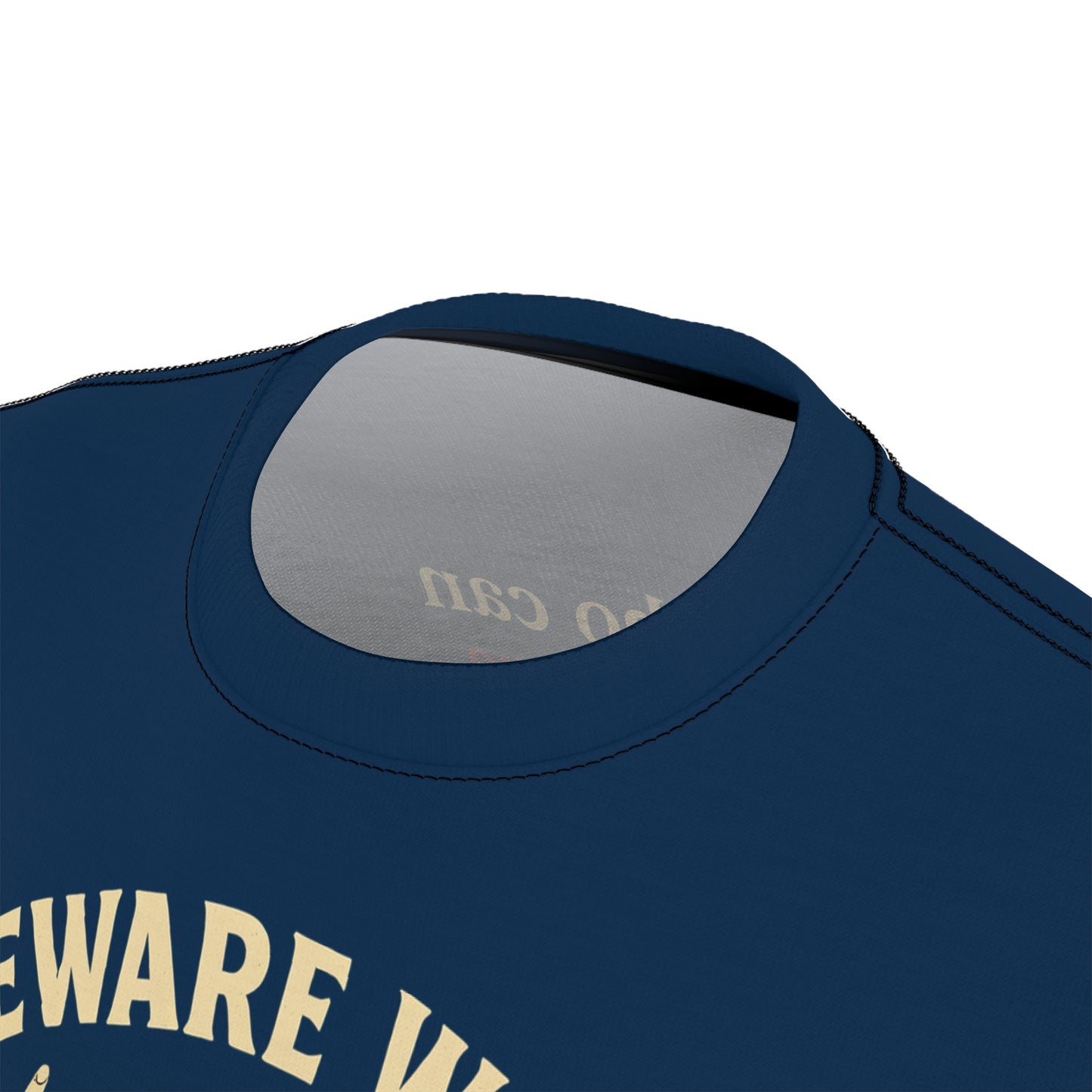 "Beware Woke - Voltaire", Wearable Art Unisex T-shirt (Höpfner Blue)