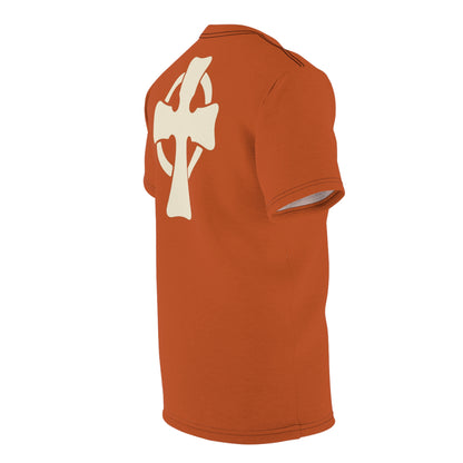 "Retro Jesus", Unisex T-shirt (Alloy Orange)