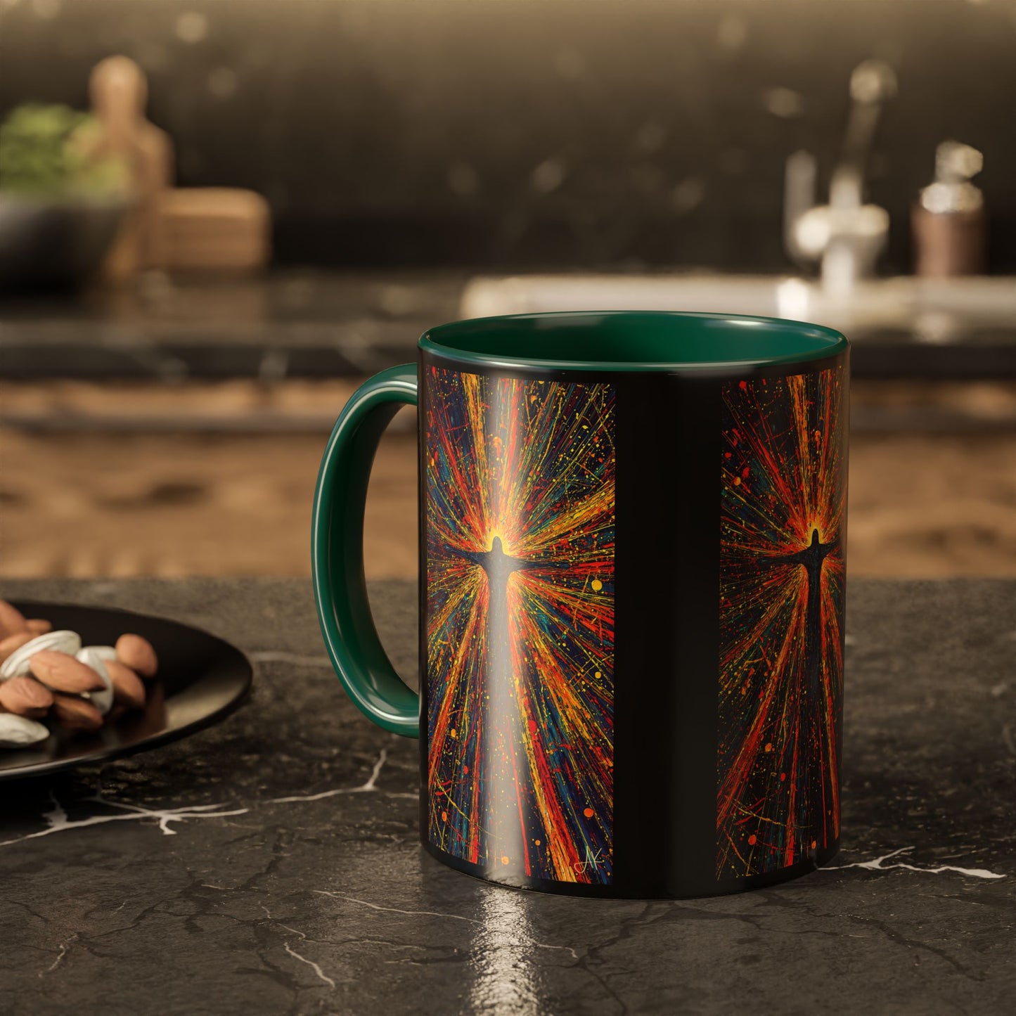 "Born Again in His Radiance - Isaiah 60:1", Colorful Mugs (11oz & 15oz)