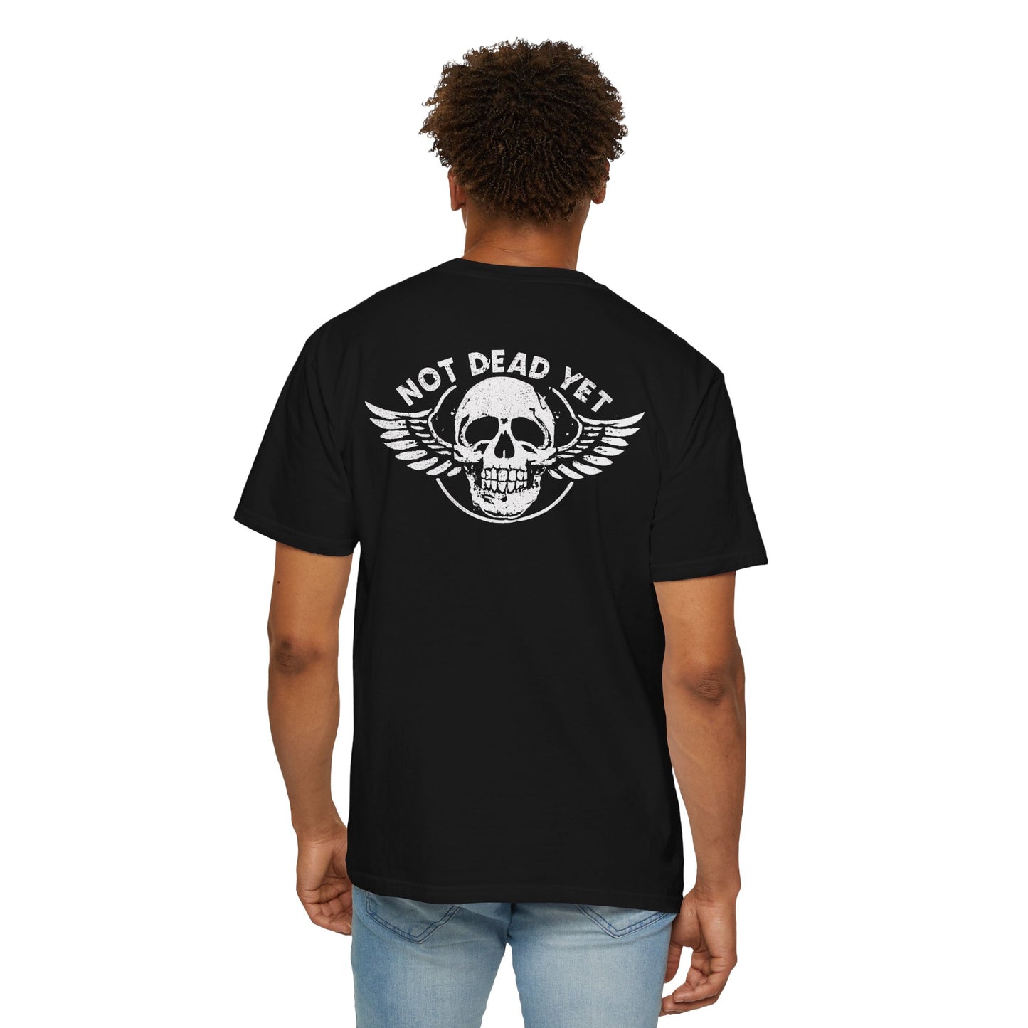 "Not Dead Yet - Winged Skull", Unisex T-shirt