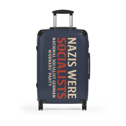 "Nazis were Socialists", Suitcase (Burka Blue Grey)
