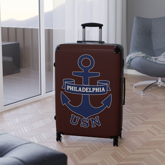 "USN Anchor", Suitcase (Black Bean)
