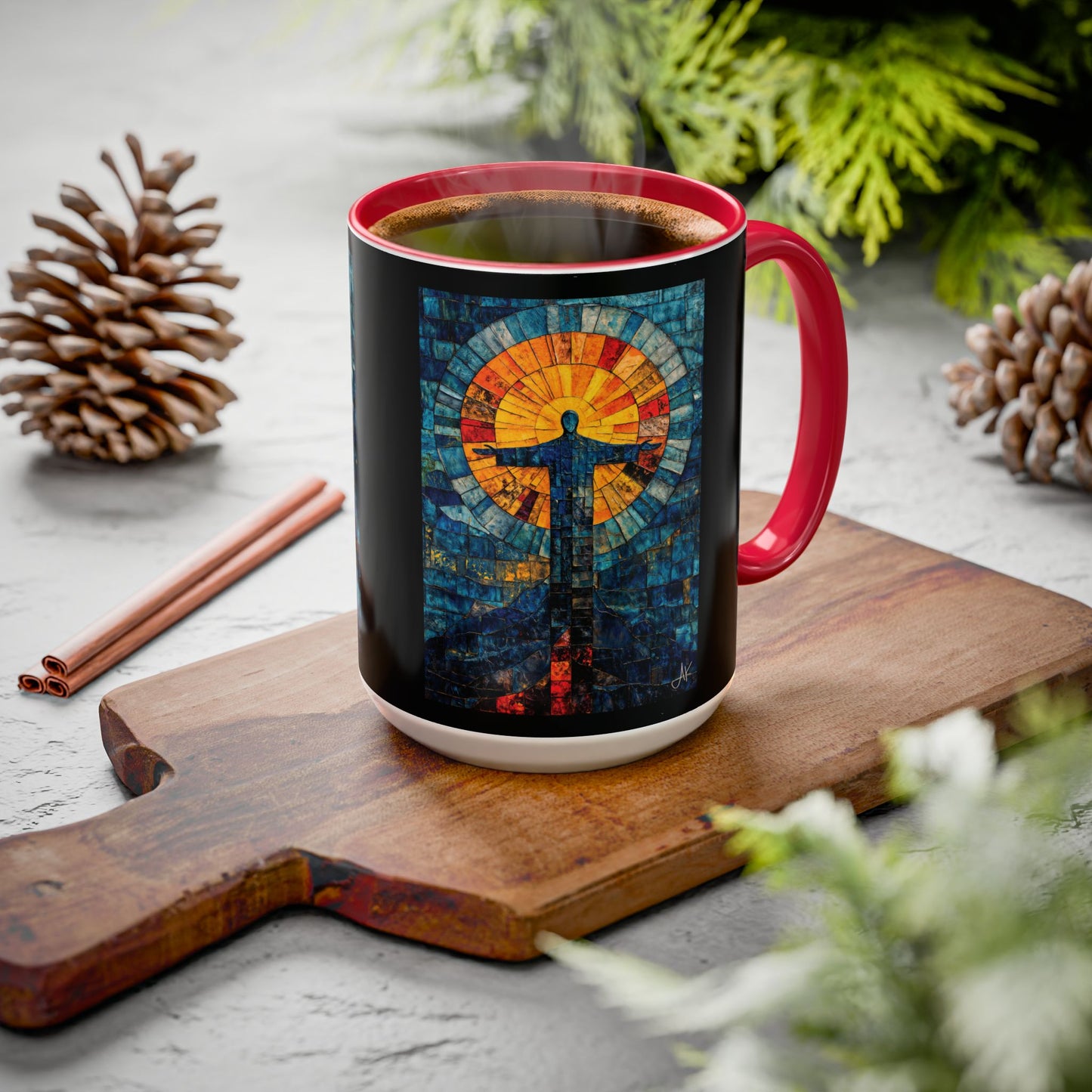 "Alpha and Omega - Revelation 22:13", Colorful Mugs (11oz, 15oz)