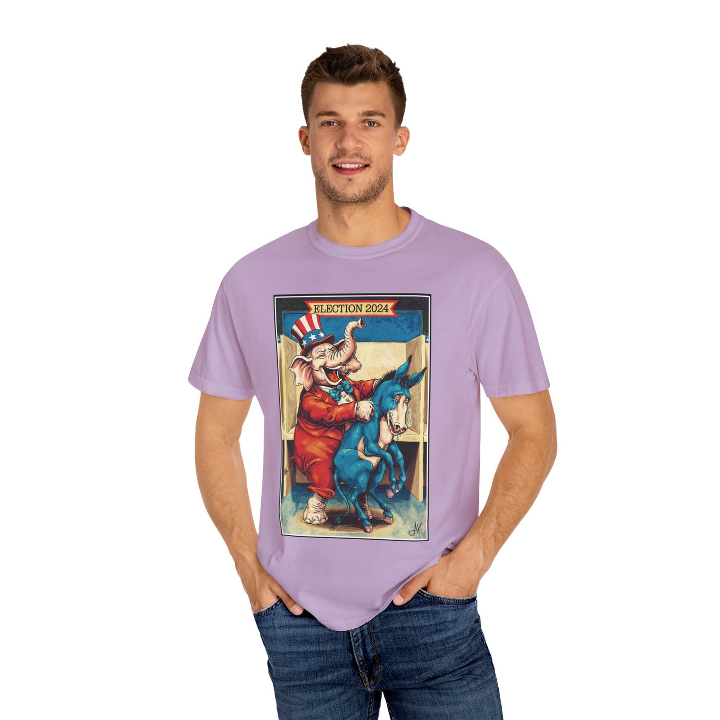 "MAGA Spanked the Donkeys 2024", Unisex T-shirt (Light Colors)