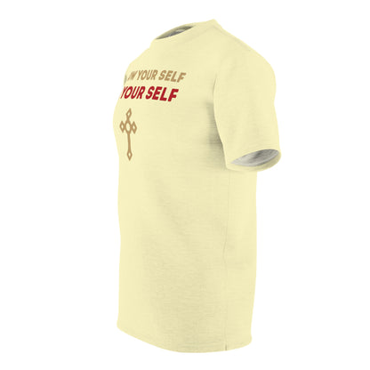 "Know Your Self", Unisex T-shirt (Primrose Light)