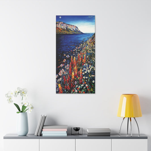 "Blooms Under Gaelic Moon", Stretched Classic Canvas Print