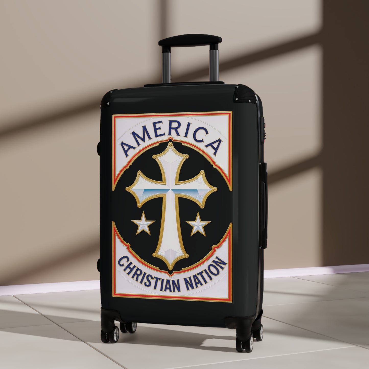 "America Christian Nation" #21 Suitcases (Pitch Black)