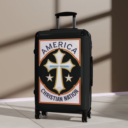 "America Christian Nation" #21 Suitcases (Pitch Black)