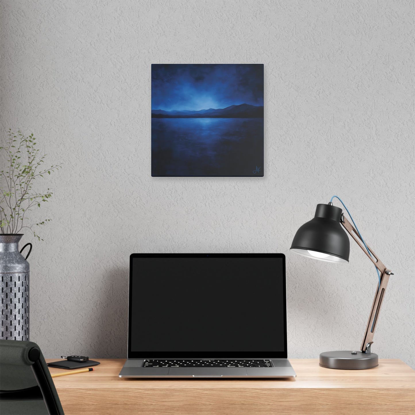 "Indigo Nights", Stretched Classic Canvas Fine Art Print