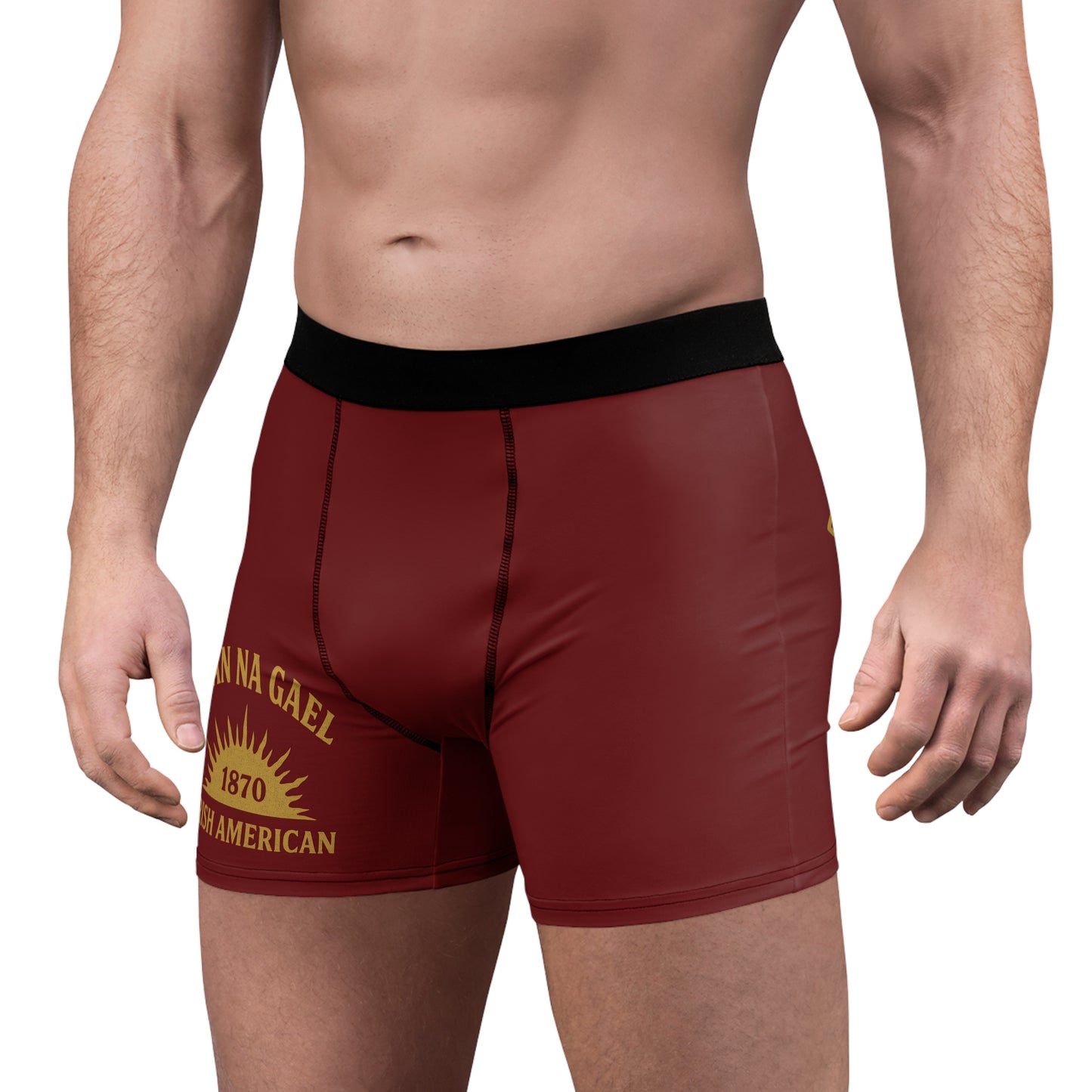 "Clan na Gael - Irish American", Men's Boxer Briefs (Palladius Red)