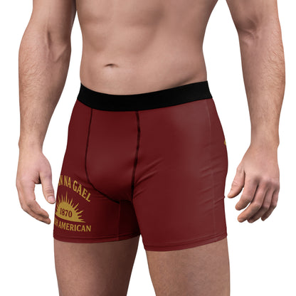 "Clan na Gael - Irish American", Men's Boxer Briefs (Palladius Red)