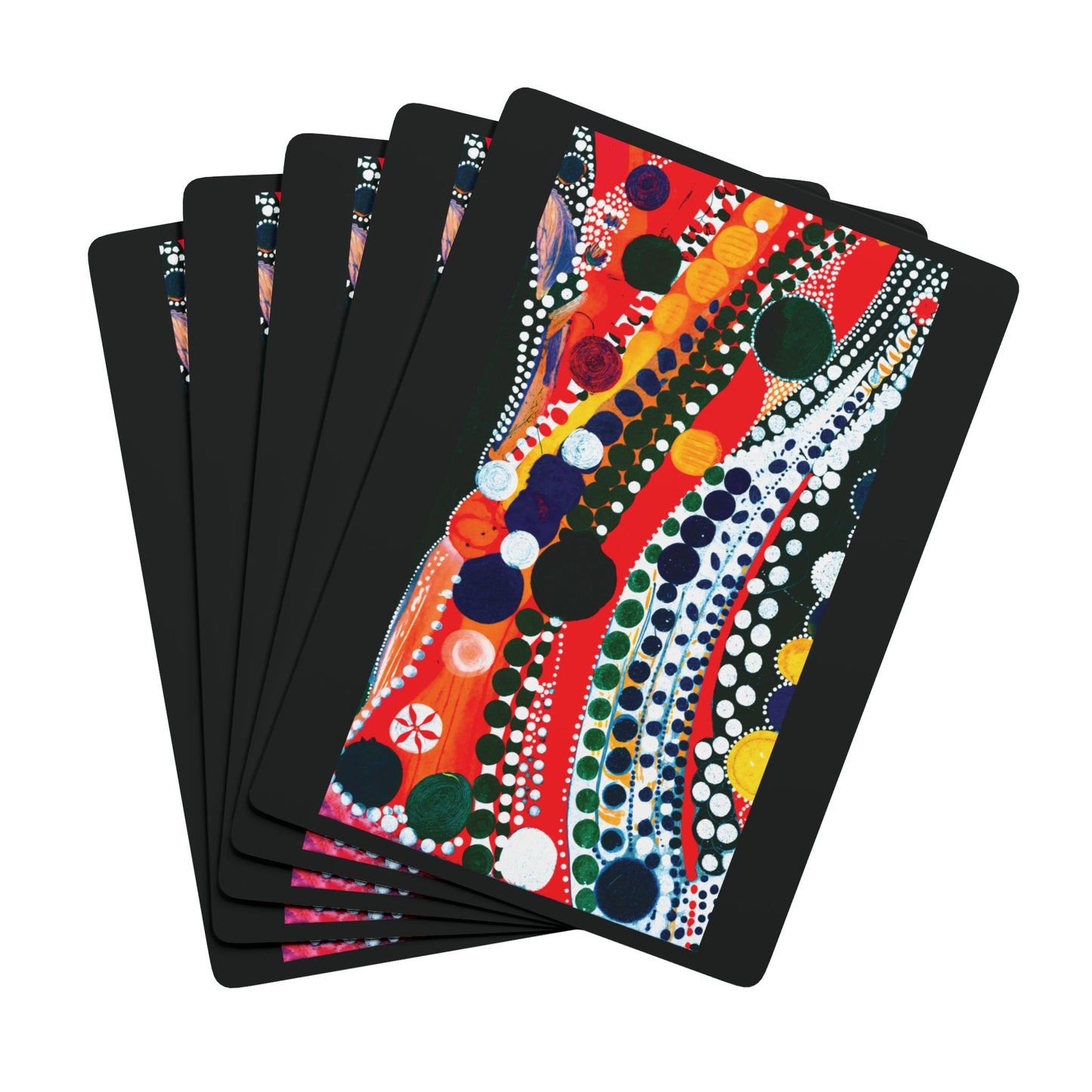 "Abstract 71", Fine Art Playing Cards (Void Black)