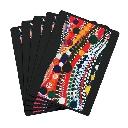 "Abstract 71", Fine Art Playing Cards (Void Black)