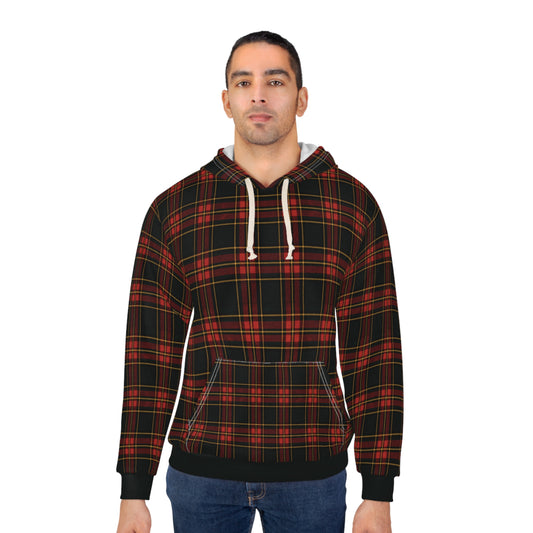 "Kilmor Gallóglach Tartan", Unisex Wearable Art Pullover Hoodie