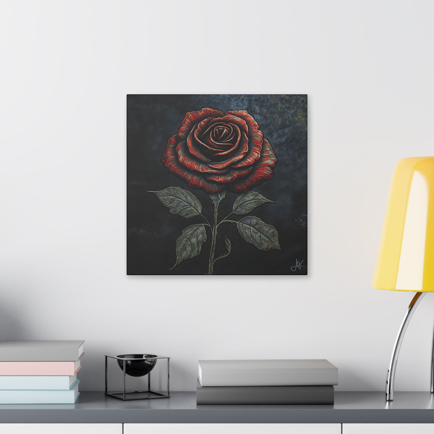 "The Rose Remains", Stretched Classic Canvas Fine Art Print