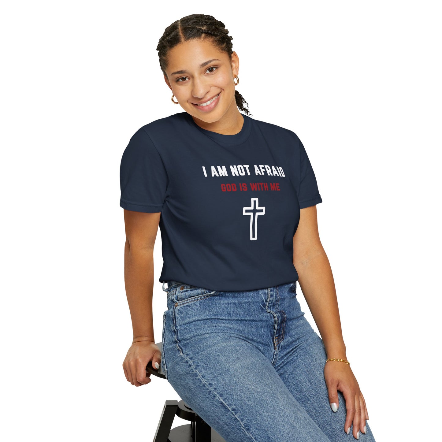 "I am not Afraid", Unisex T-shirt (Dark Colors)