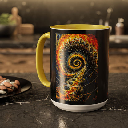 "Beauty of His Design", Colorful Mugs (11oz, 15oz)