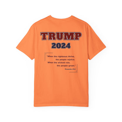 "Trump 2024 - Proverbs 29:2", Unisex T-shirt - Historical Collectible
