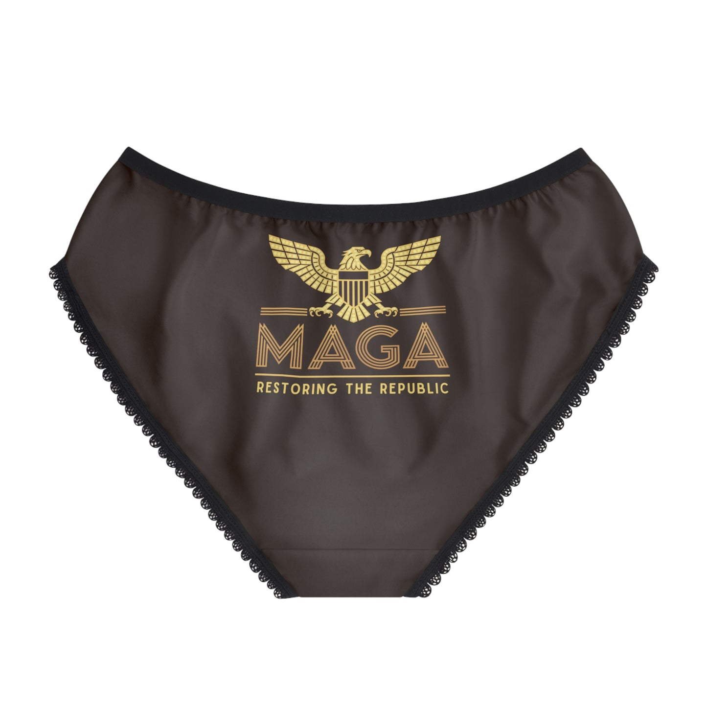 "MAGA - Restoring the Republic", Women's Briefs (Rich Soil Brown)