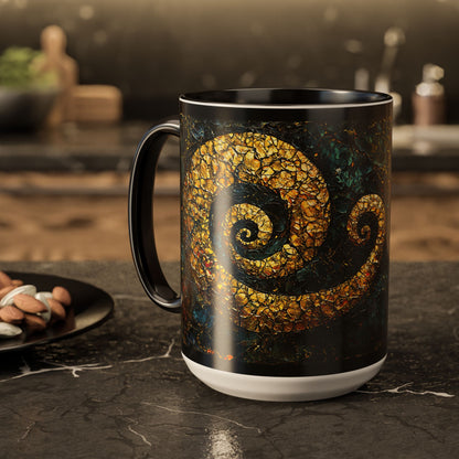 "From Stone to Savior's Light", Colorful Mugs (11oz, 15oz)